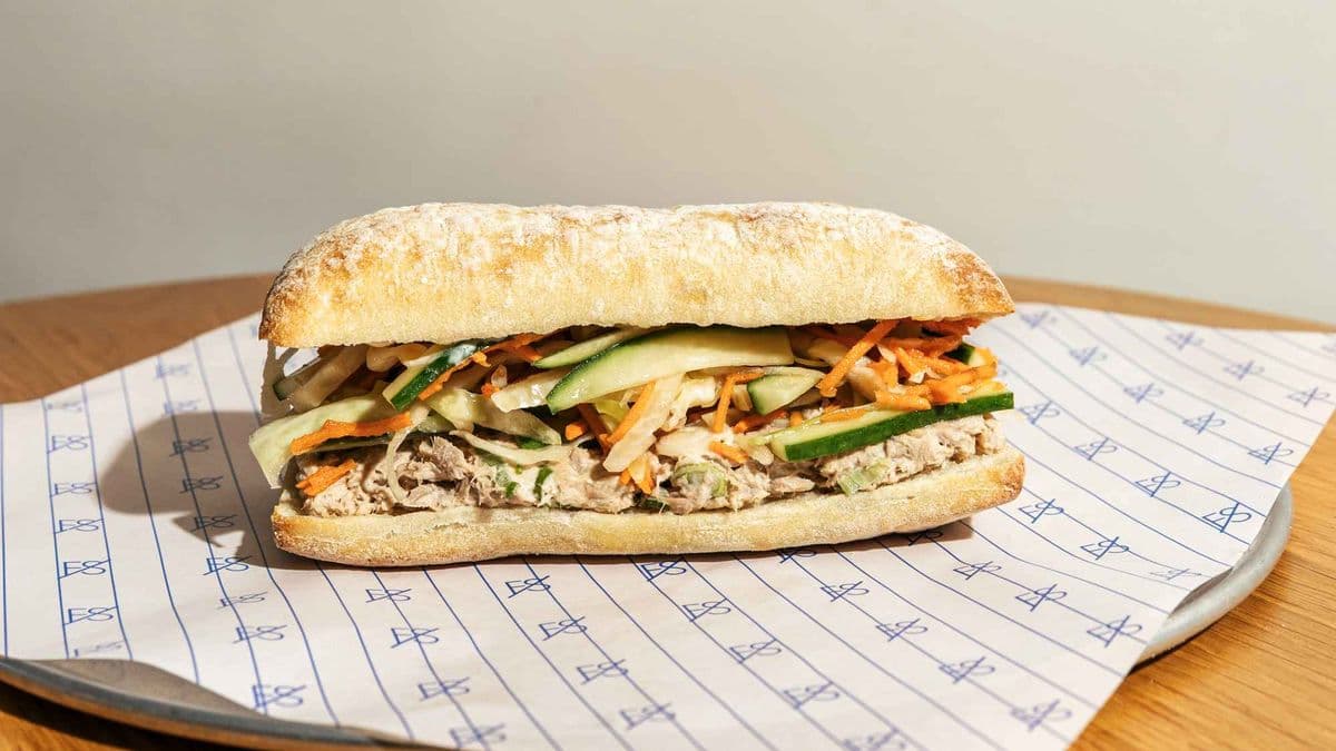 Miso Tuna + Crunchy Veg Sando