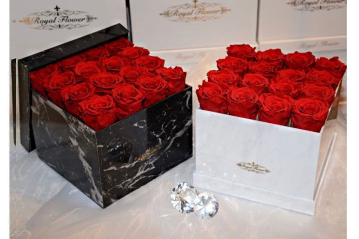 Marble Box – Eternal Rose – Roses last 3 years