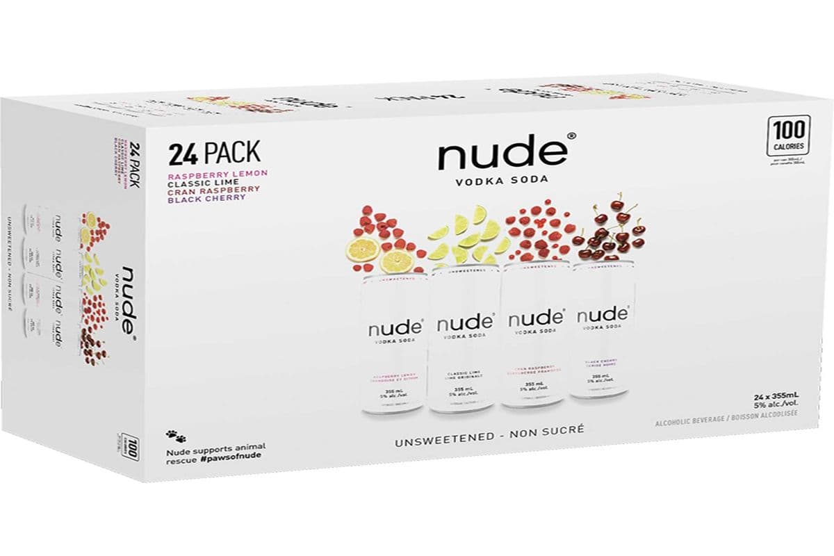NUDE VODKA SODA MIX PACK SLEEK 24 CANS (24 x 355ML)