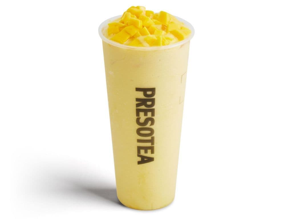 Frappé glacé mangue fraîche et noix de coco / Fresh Mango Coconut Slush