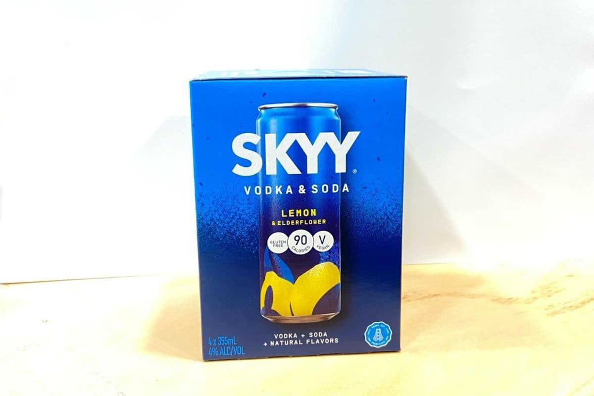 SKYY VODKA & SODA LEMON & ELDERFLOWER 4CAN (1 x 4X355 ML)