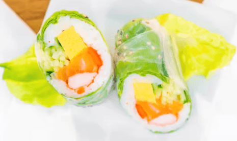 71. Maki de printemps au saumon / Salmon Spring Maki