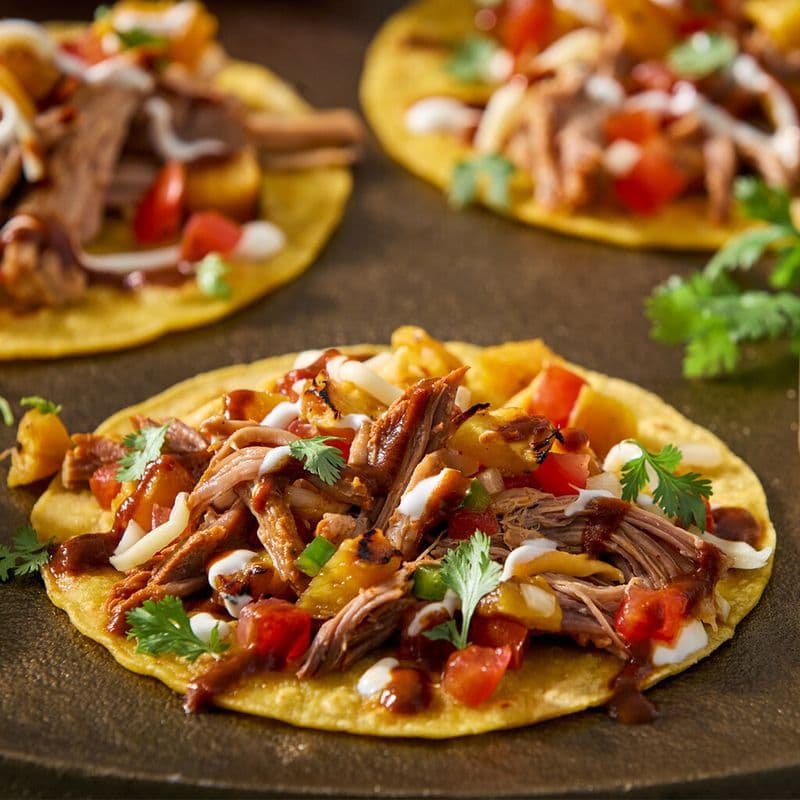 Pineapple Pork Al Pastor Taco Trio / Porc Al Pastor à l’ananas Taco Trio