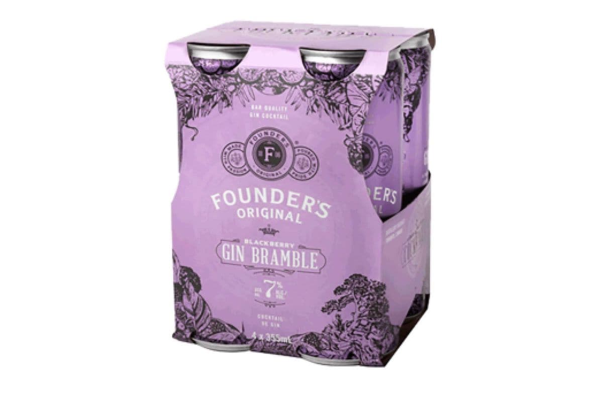 FOUNDERS ORIGINAL GIN BRAMBLE 4CAN (1 x 355ML)