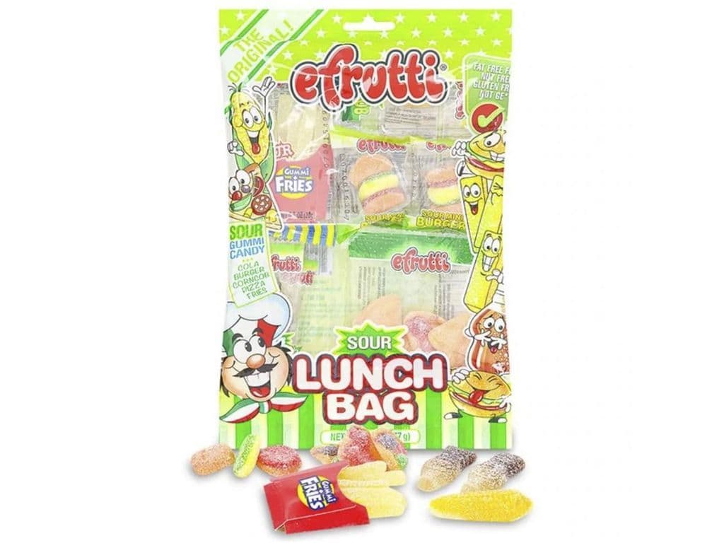 Efrutti Lunch Bag Sour Gummy Candy