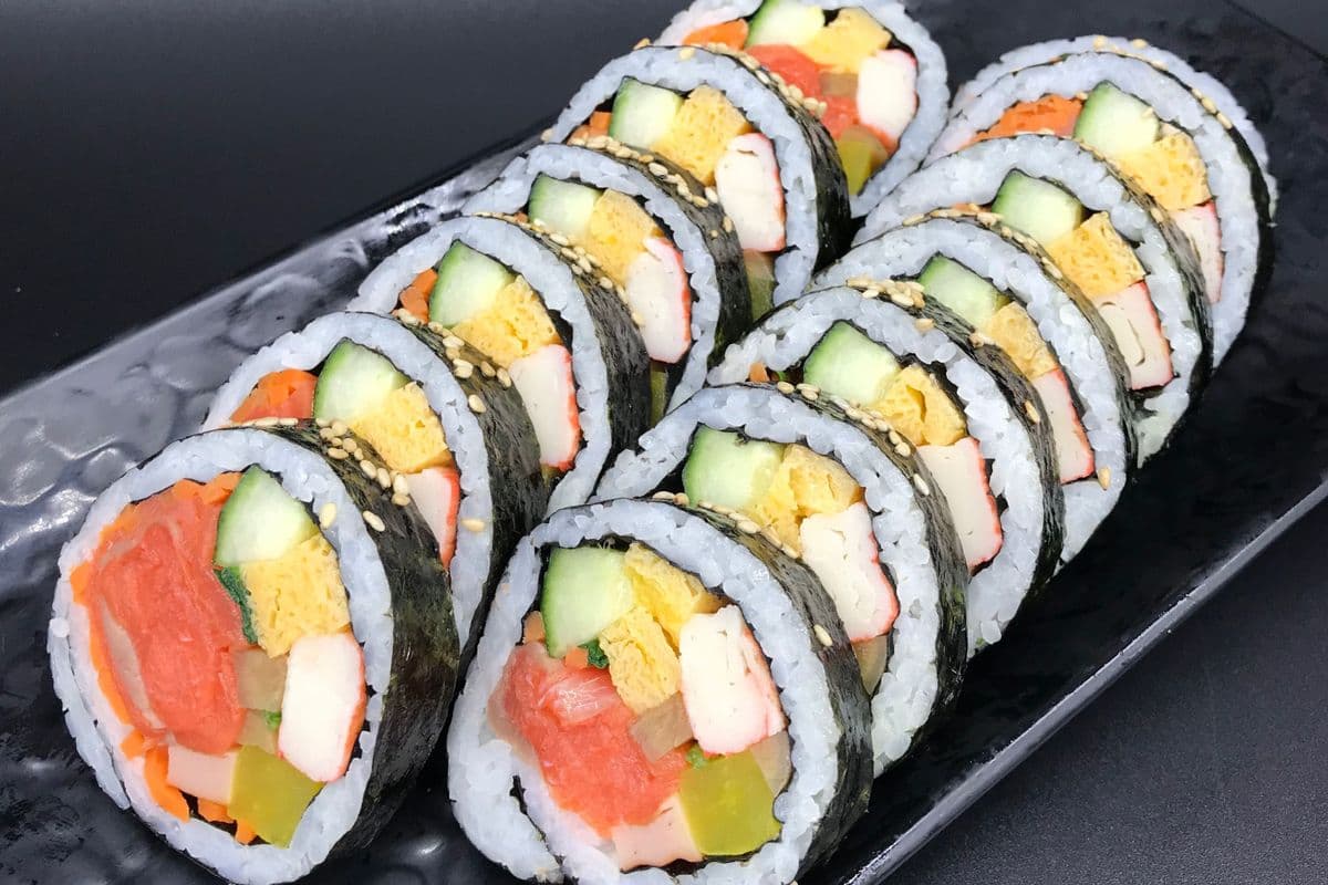 Smoked Salmon Kimbap