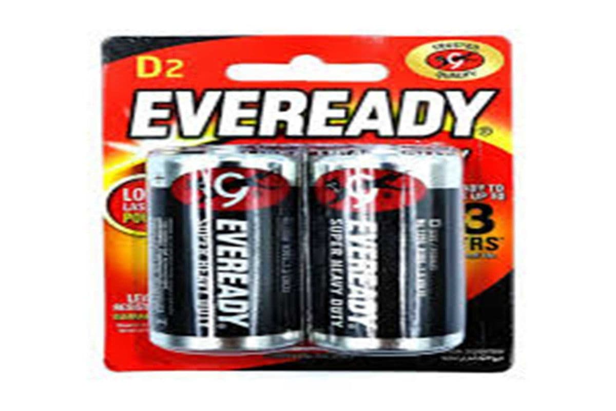 Eveready D2 batteries (2)