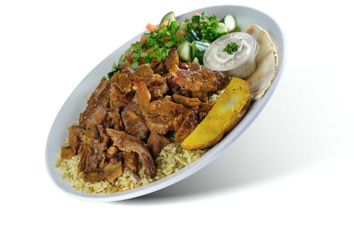 7. Beef and Lamb Shawarma Plate