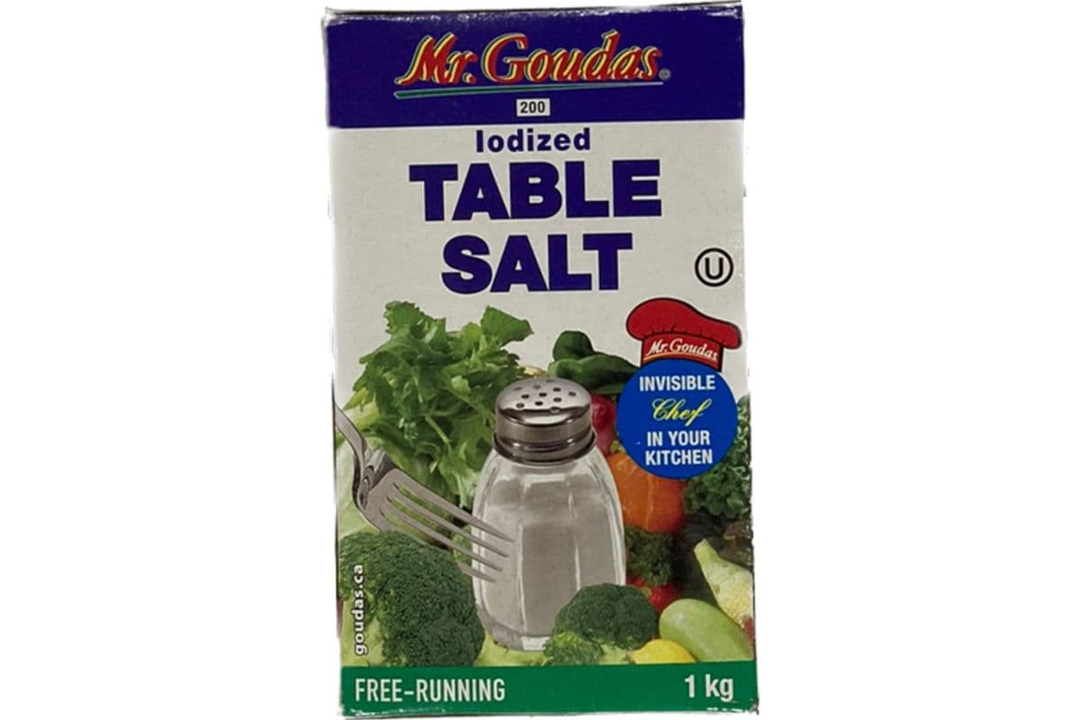 Mr Goudas Iodized Table Salt (1kg) (0 Cal)