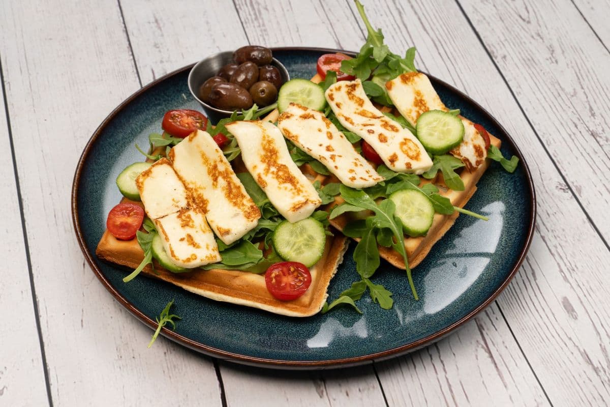 Grilled Halloumi Waffle