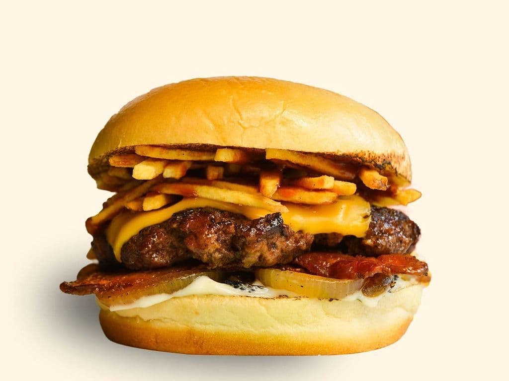 BBQ Onion & Bacon Cheese Burger