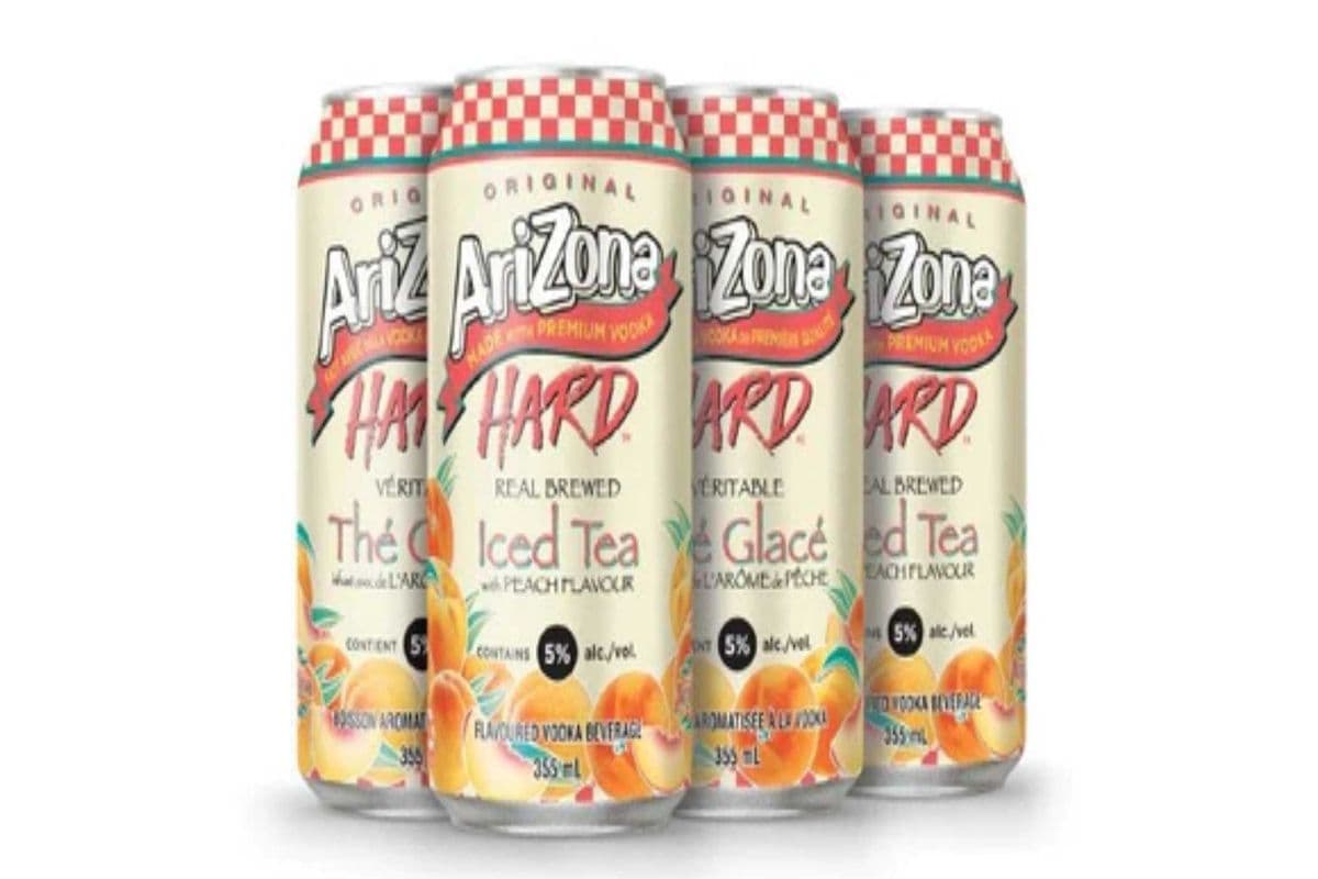Arizona Hard Peach Iced Tea (6 x 355 ml Cans)