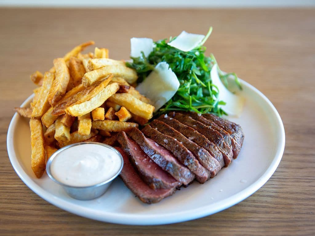 8oz Flat Iron Steak Frites