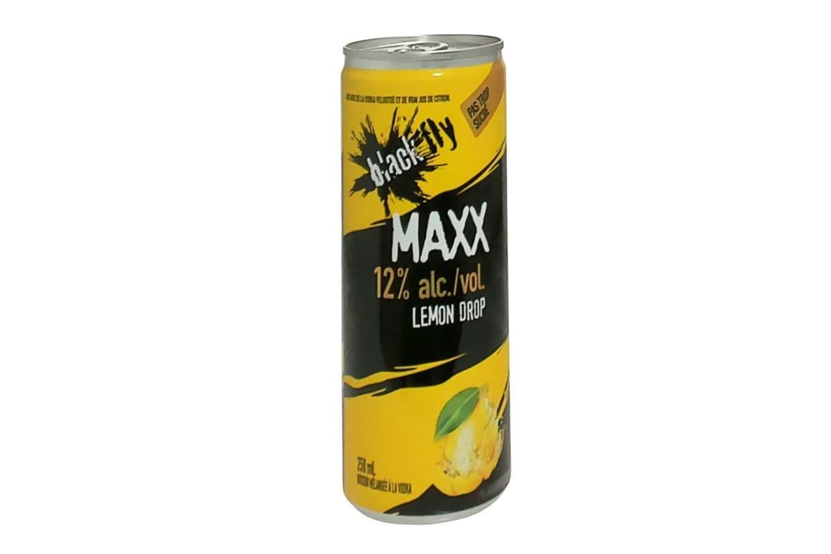 BLACK FLY VODKA MAXX LEMON DROP 250 ML (NEW ITEM) (1 x 250 ML)