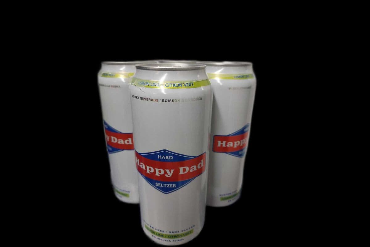 HAPPY DAD HARD SELTZER LEMON LIME (4 x 473 ML)