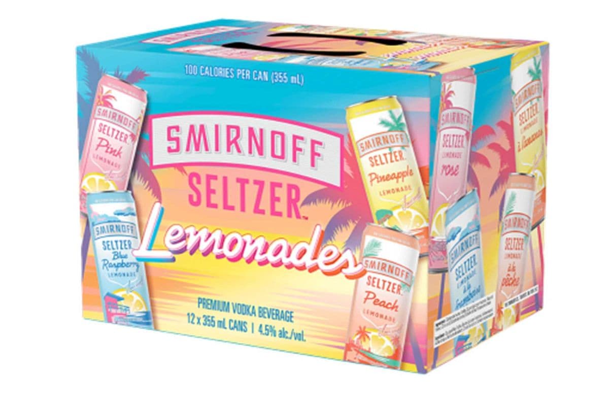 SMIRNOFF SELTZER LEMONADE VARIETY PACK 12 CANS (12 x 355 ML)
