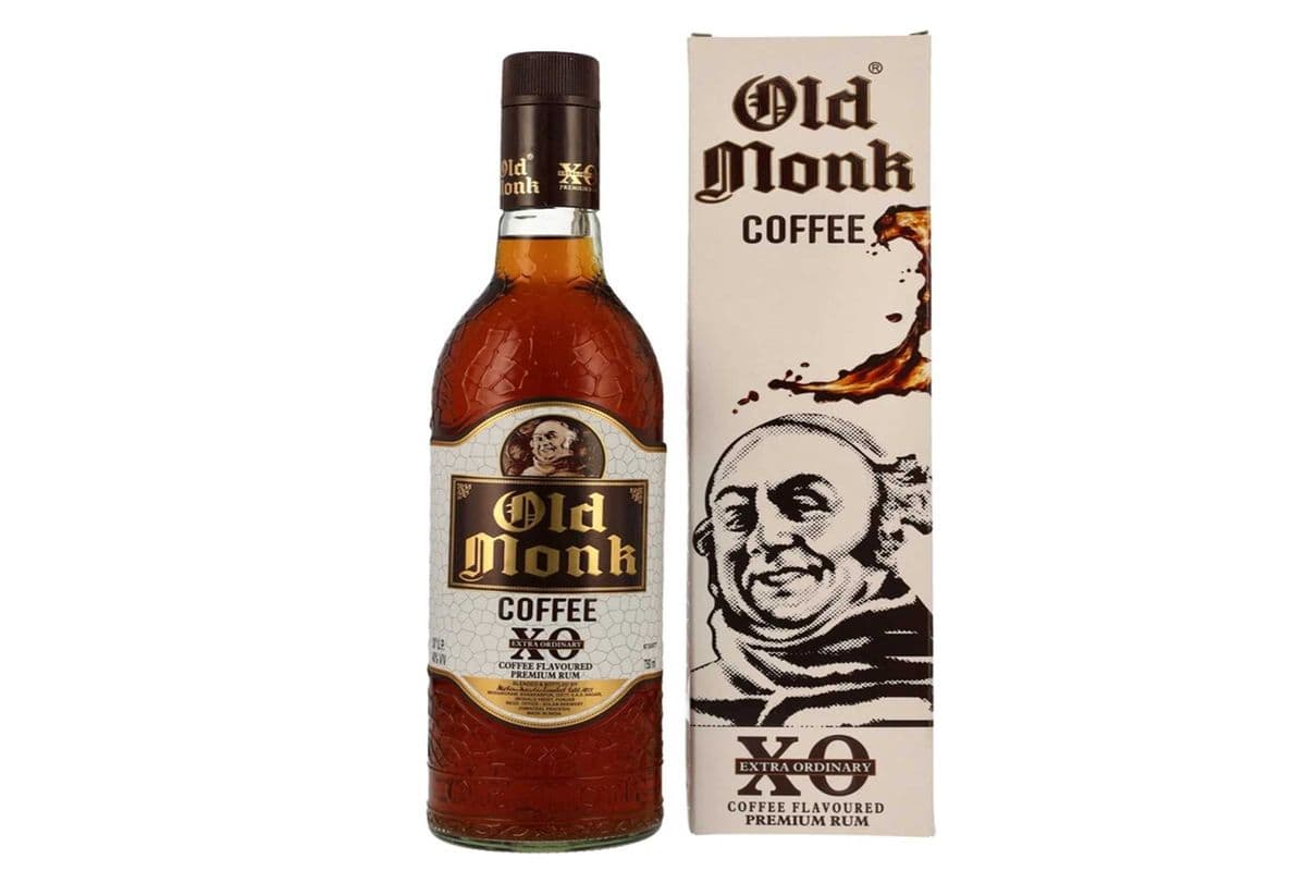 OLD MONK - EXTRA ORDINARY COFFEE RUM XO 750 ML (NEW ITEM) (1 x 750 ML)