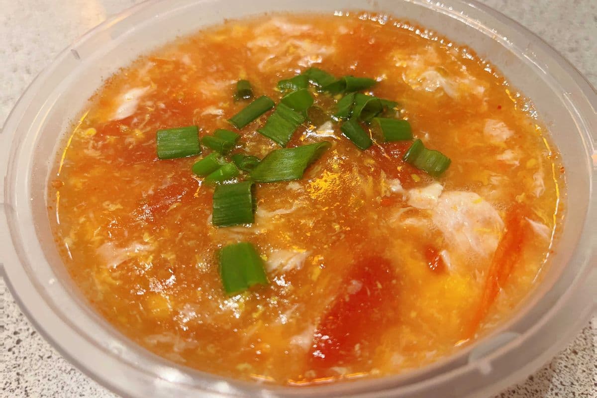 Tomato and egg soup 西红柿蛋花汤