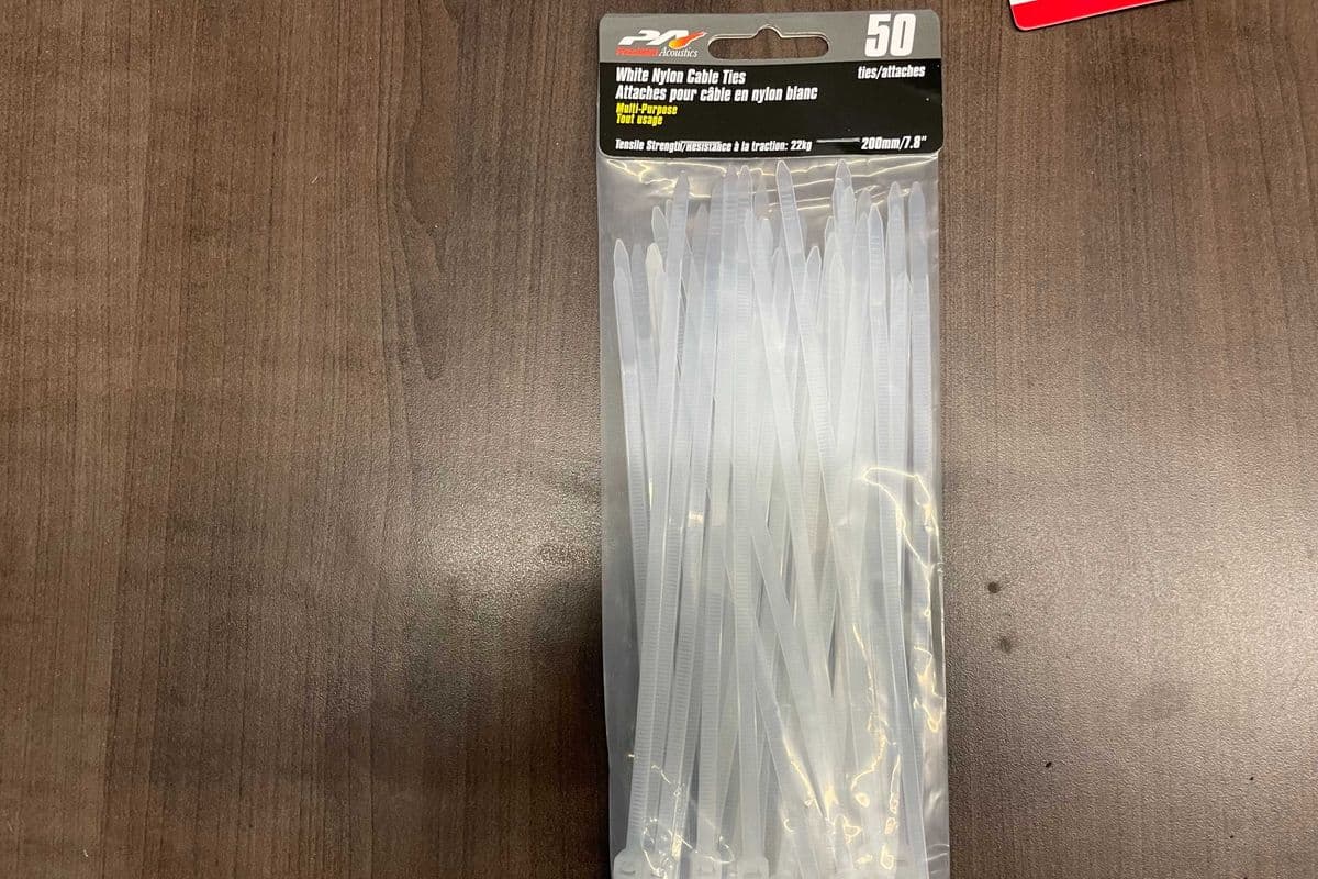 White Cable Ties 200mm 50pk (50 Pack)
