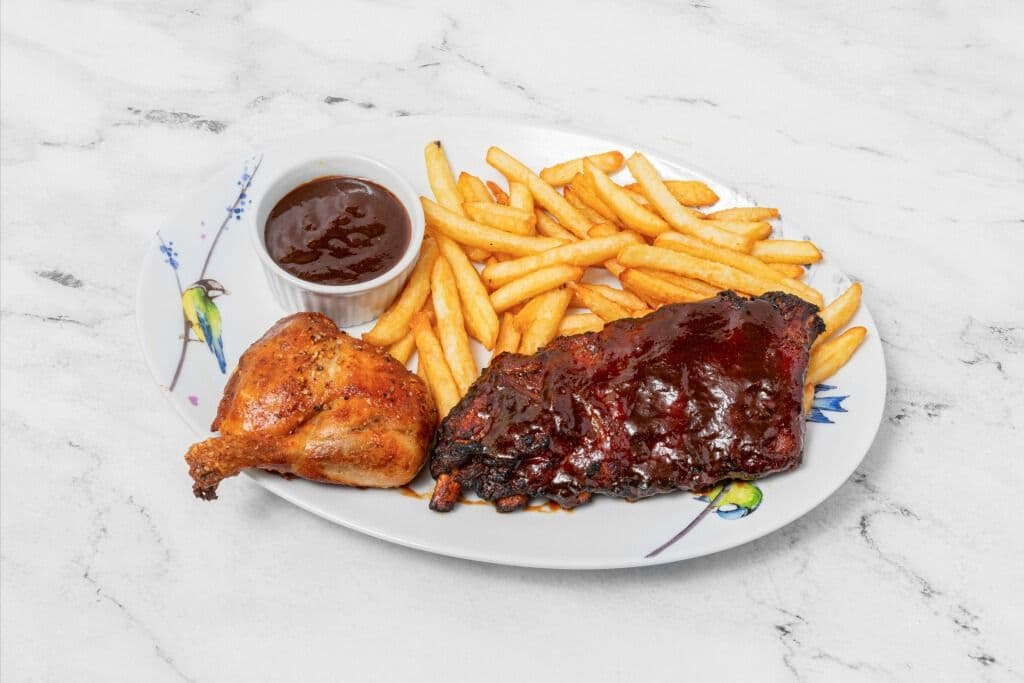 Ribs and Chicken (Leg)