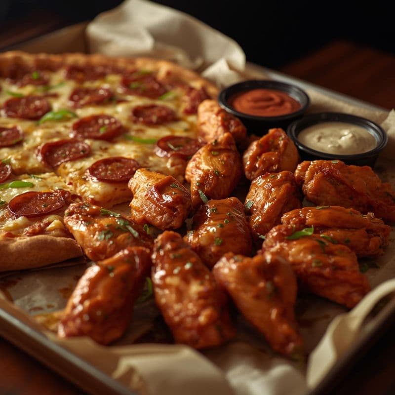 1 Medium + 12 Wings