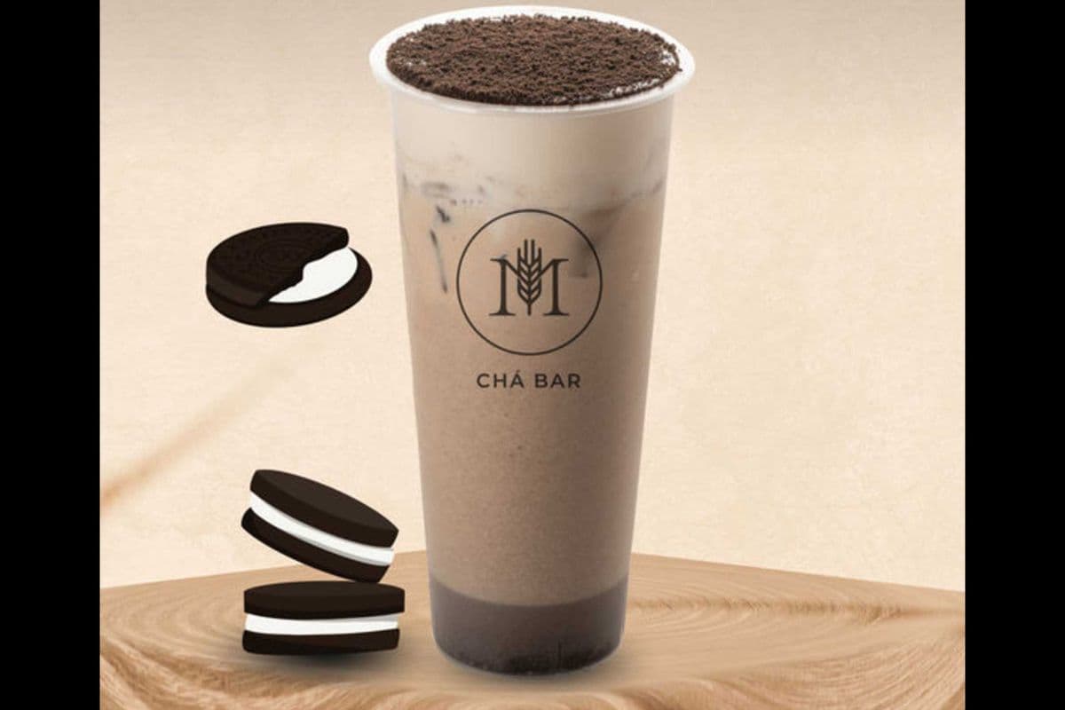 Online-Oreo Salted Cream Foam Mik Tea