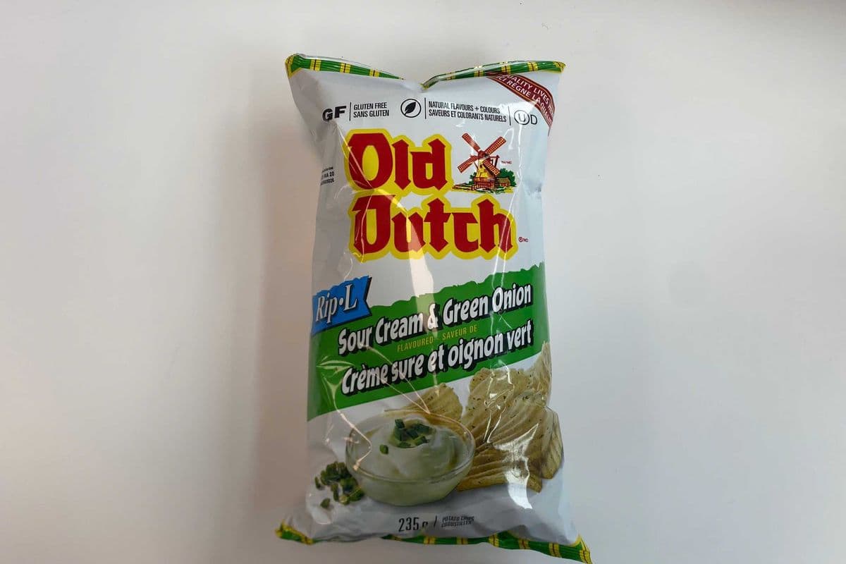 Old Dutch Rip L Sour Cream & Cream Onion (235g) (250 Cal)