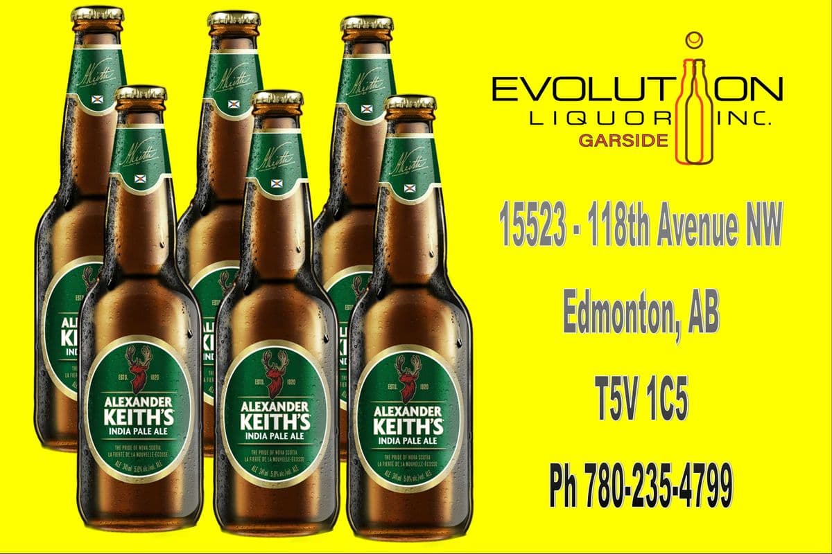 Alexander Keith's India Pale Ale G341-06 (6 x 341ml Glass Bottle)