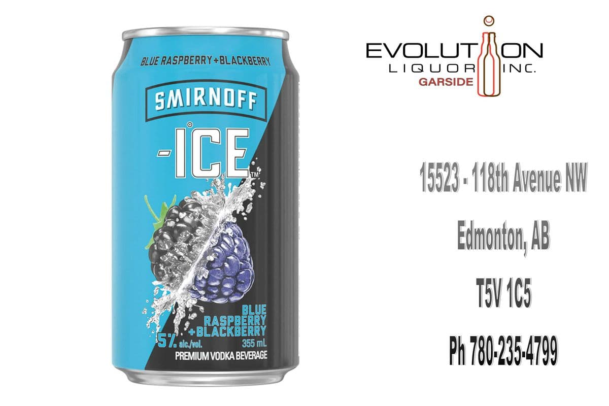 Smirnoff Ice Blue Raspberry & Blackberry C355-01 (1 x 355ml Can)