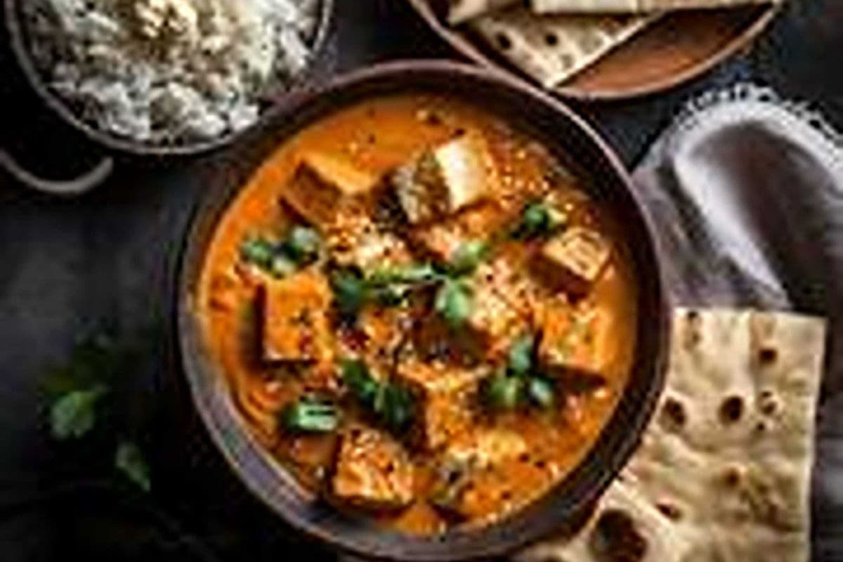 Paneer Butter Masala Free 1 Butter Naan & Half Rice