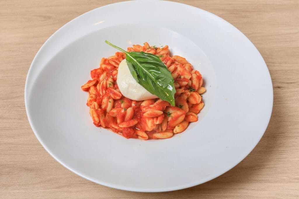 Cavatelli Tomato Sauce and Burrata