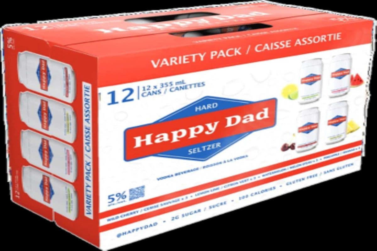HAPPY DAD VARIETY PACK HARD SELTZER (12 x 355 ml)