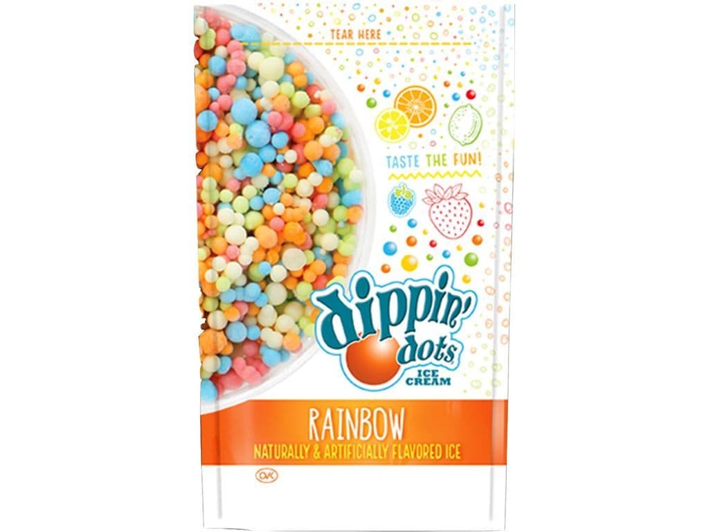 Dippin Dots Ice Cream Rainbow Ice Frozen Dairy Treat 72g Pouch