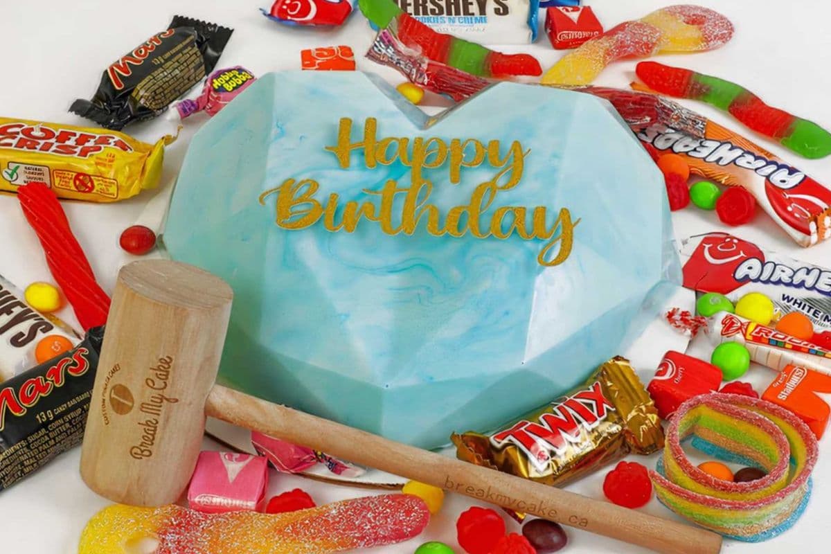 "Happy Birthday" (Blue Heart)