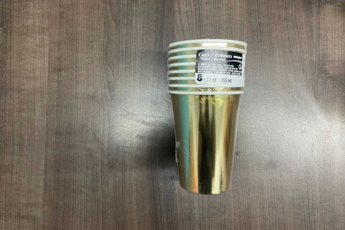 Cups Gold 12oz 8pk (12oz)