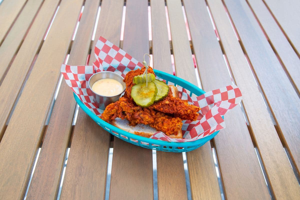 Nashville Hot Fried Chicken Tenders (Comes with Aioli)