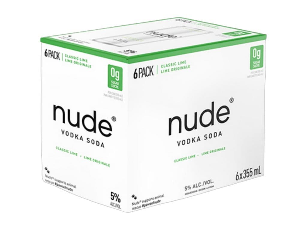 Nude Vodka Soda - Classic Lime 6pk