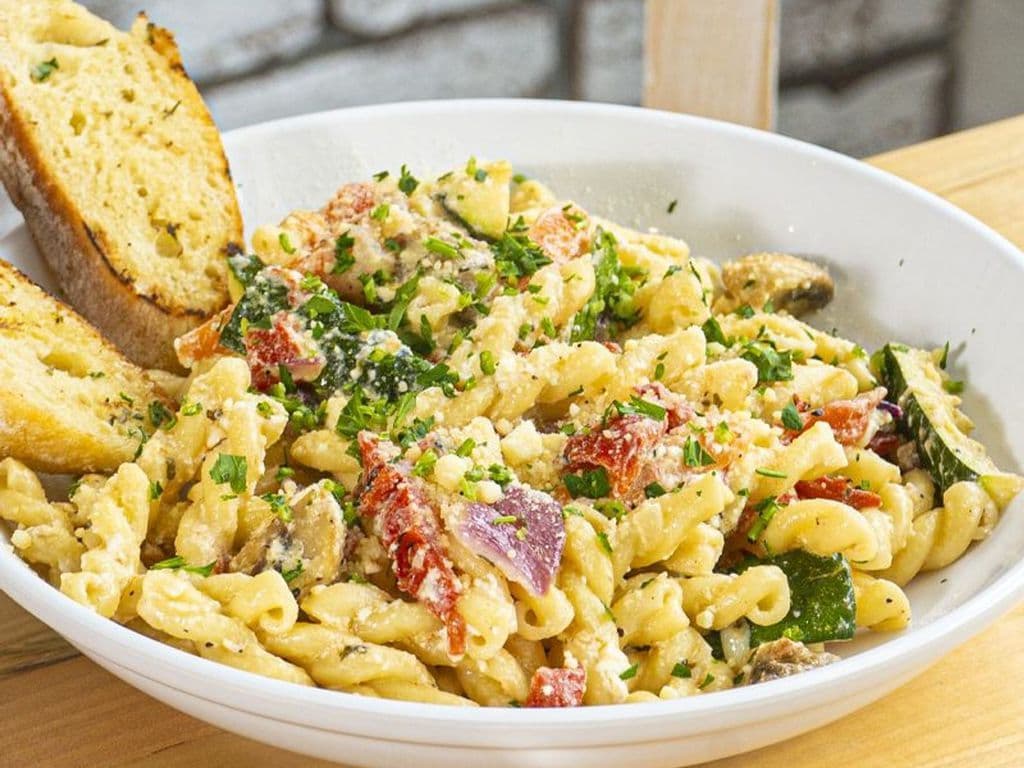 Roasted Vegetable & Feta Skioufikta Pasta