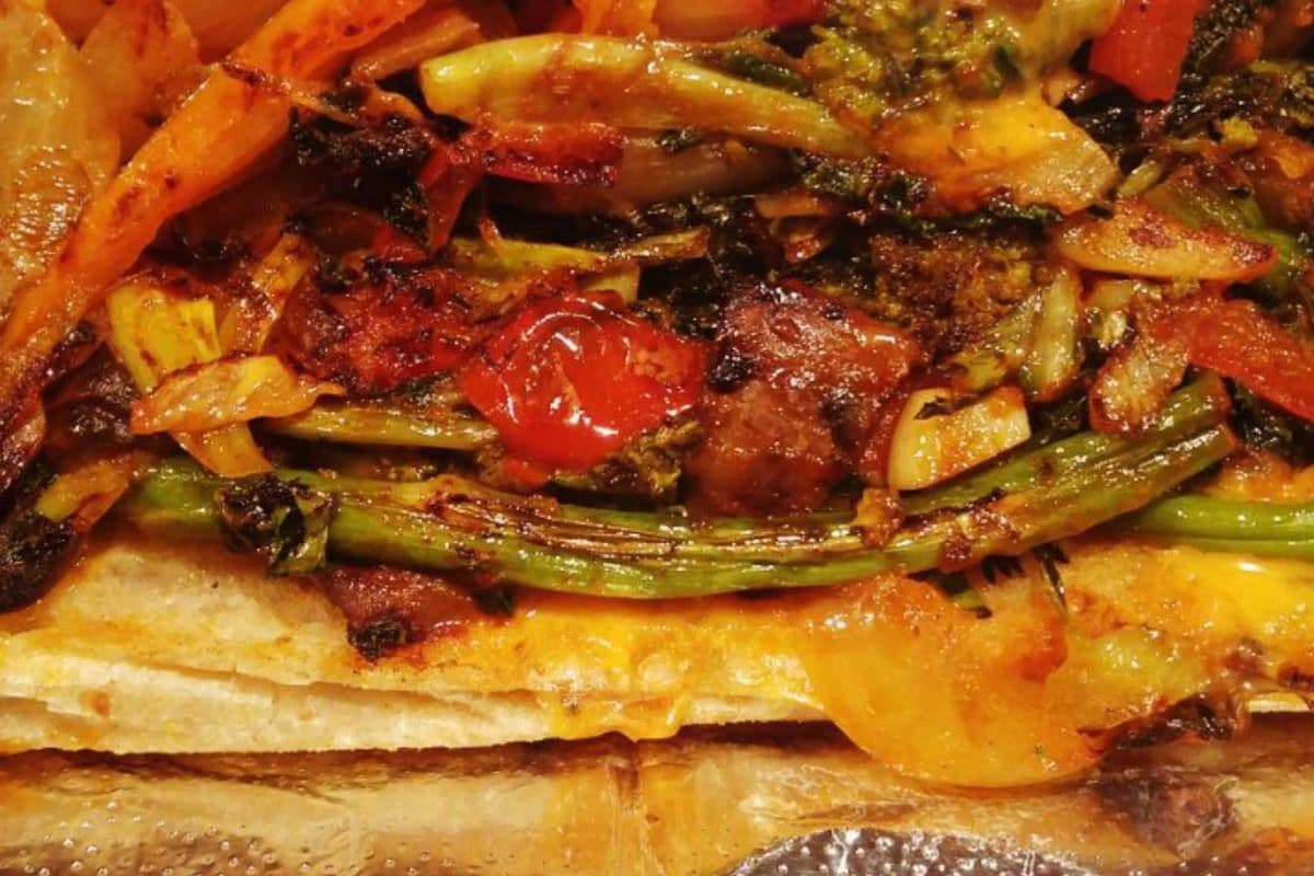Hot Veggie Jawn Sammie