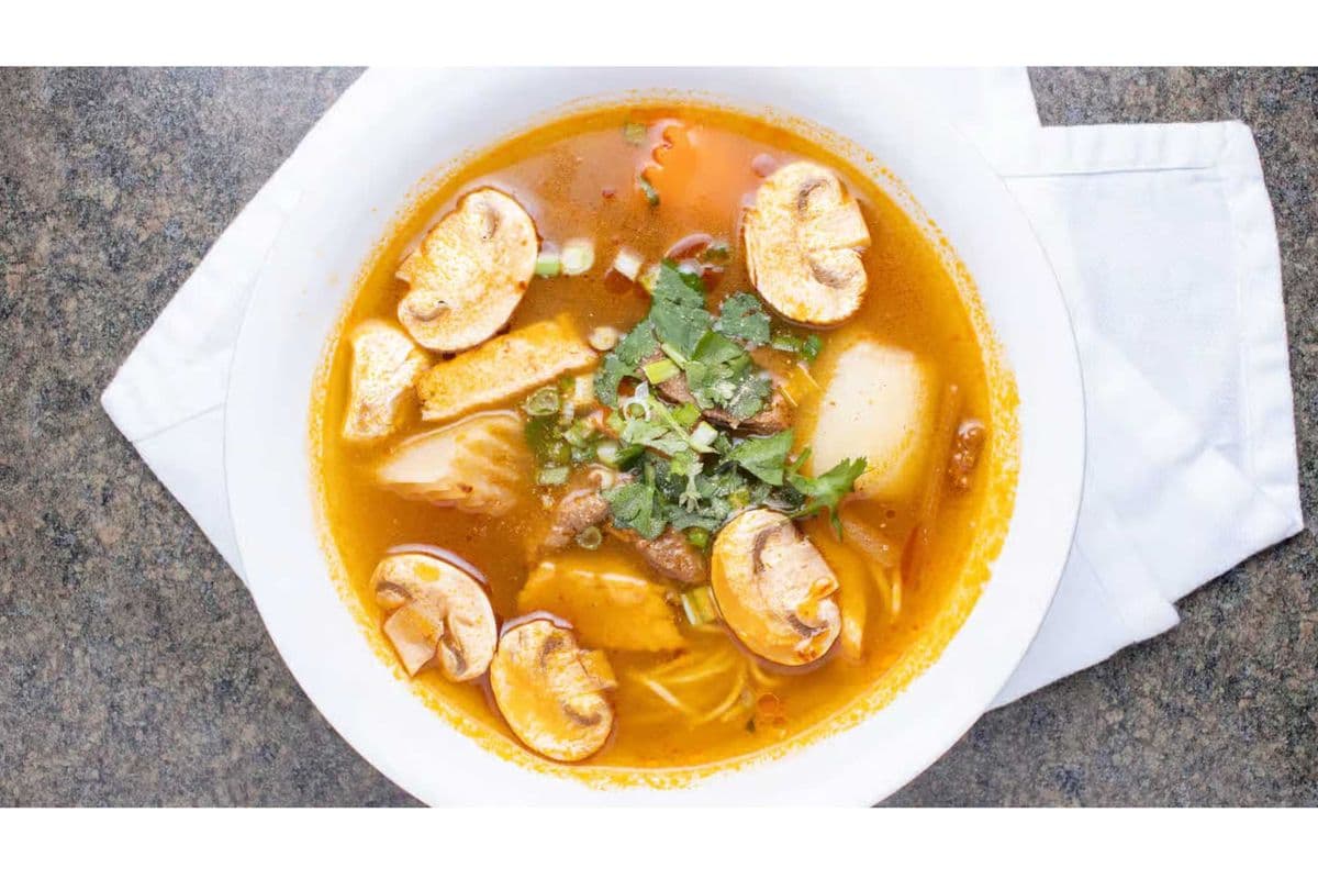 Vegan Beef Stew Noodle Soup