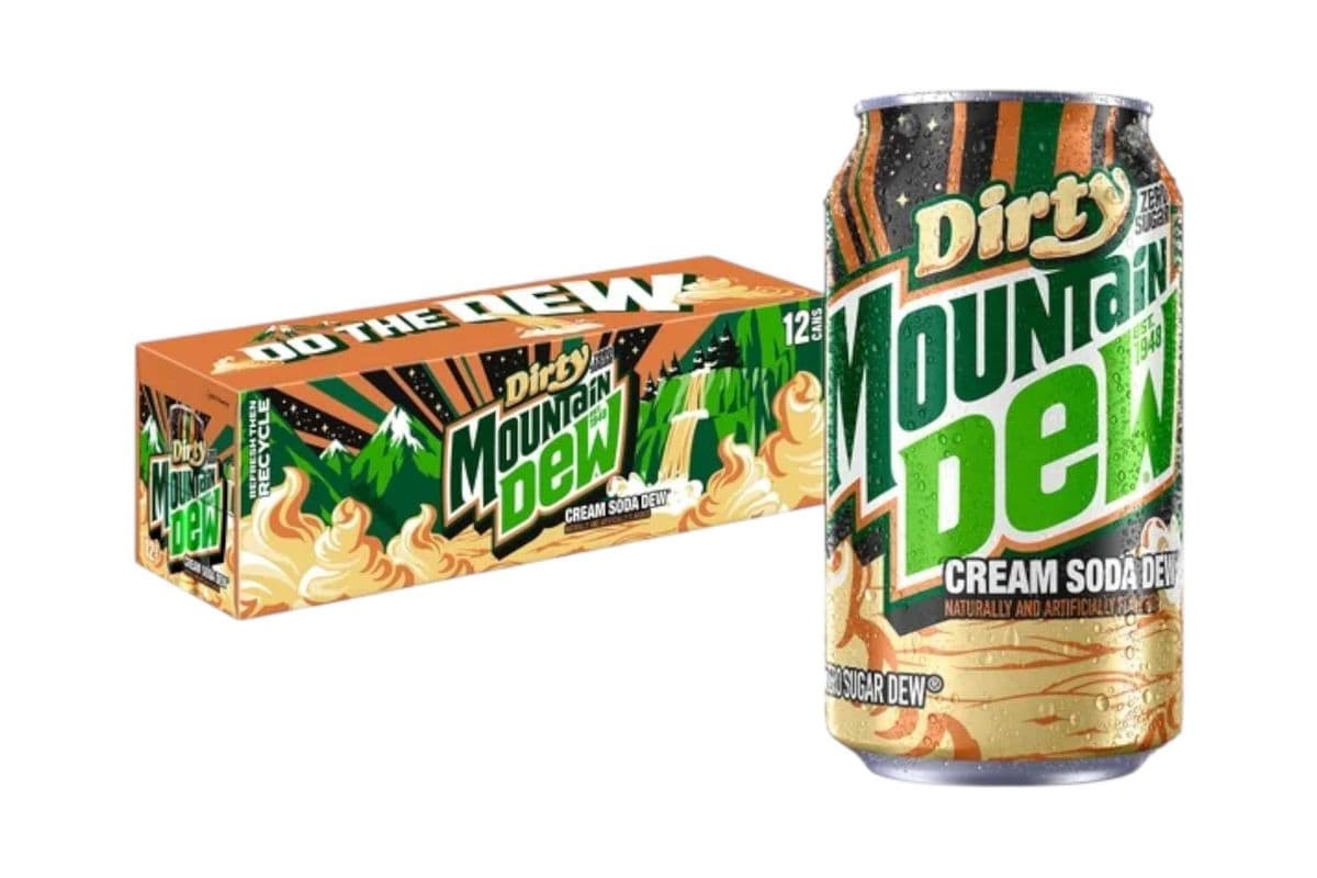 Mountain Dew Dirty Cream Soda Zero Sugar (355ml) (0 Cal)