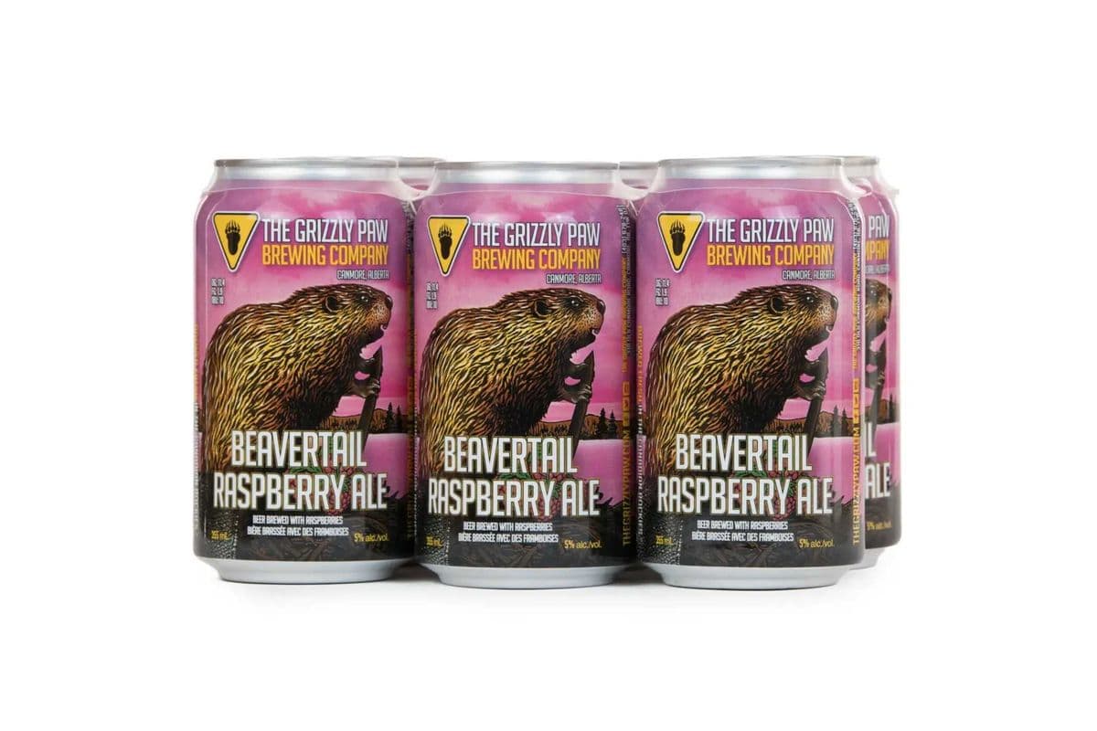 Grizzly Paw Raspberry Ale (6 x 355 ml Cans)