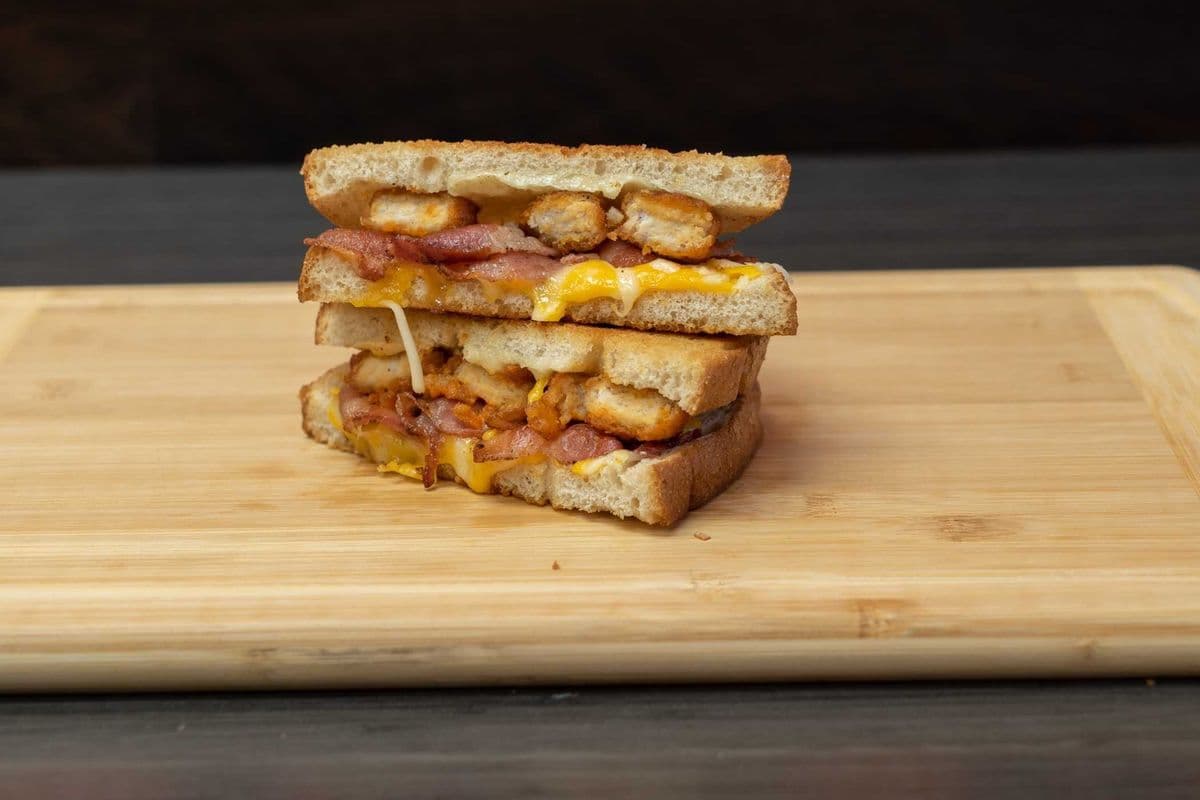 Chicken Bacon Ranch Grilled Cheese Sandwich
