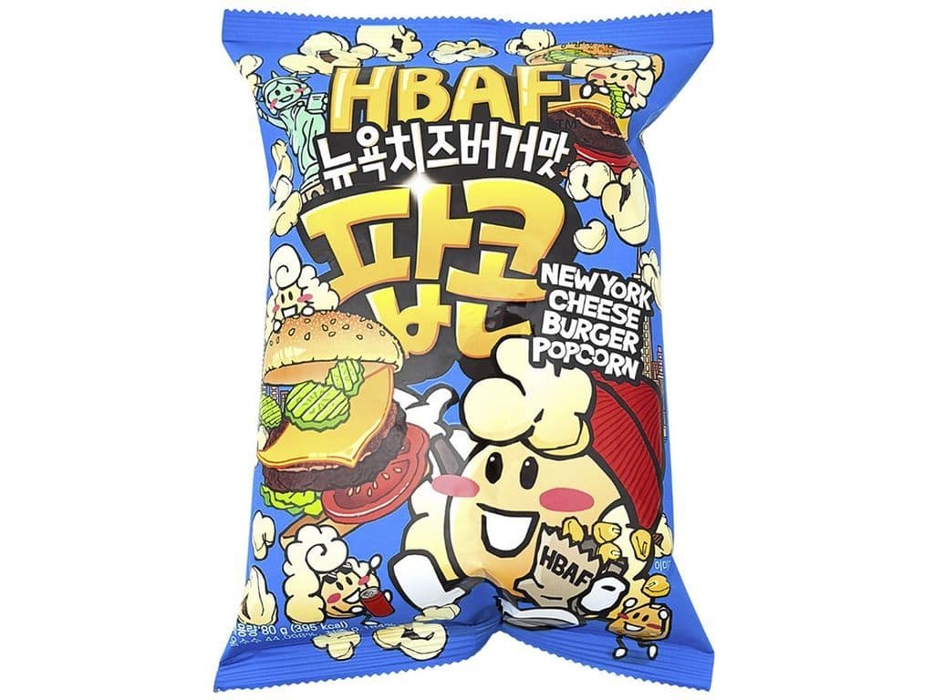 HBAF Korean New York Cheeseburger Pocorn 80g Asian Snack