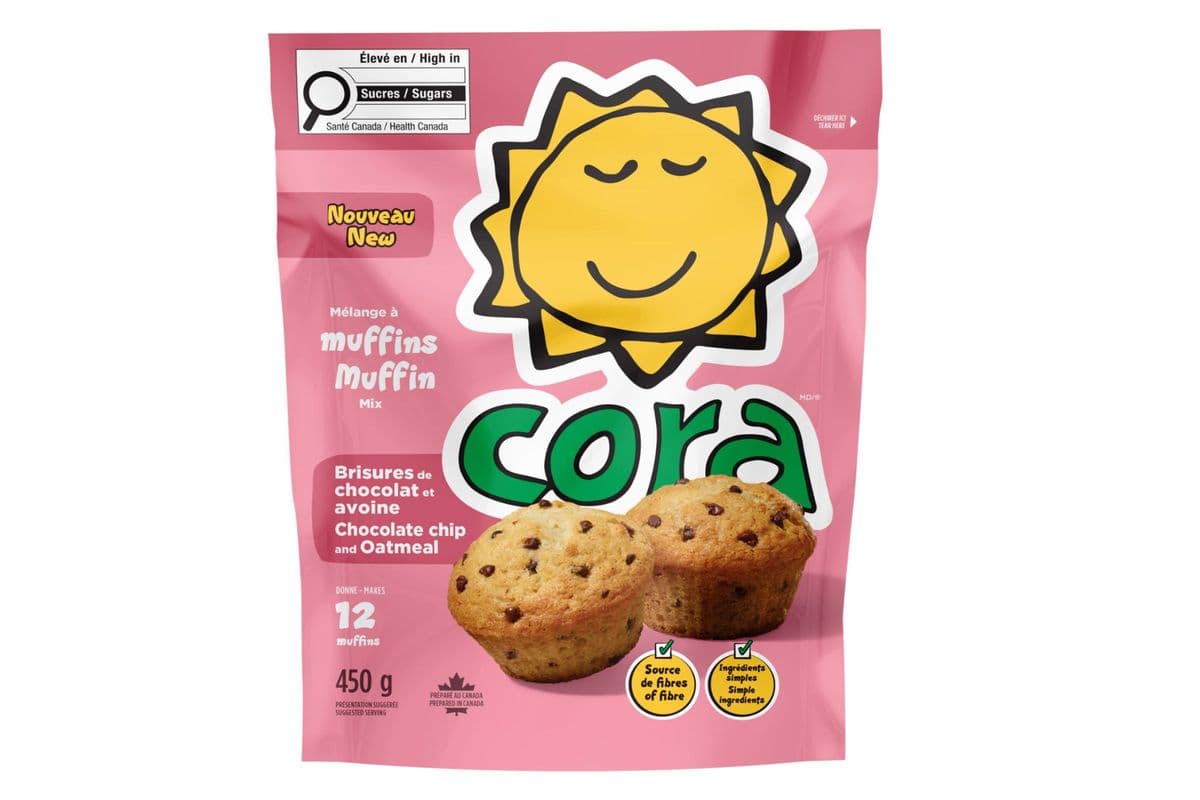 Mélange à muffins aux brisures de chocolat et avoine Cora (450 g)