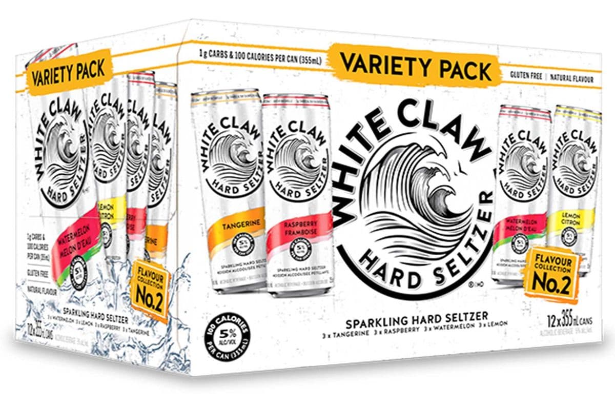 WHITE CLAW VARIETY PACK NO 2 12 CANS (12 x 355ML)