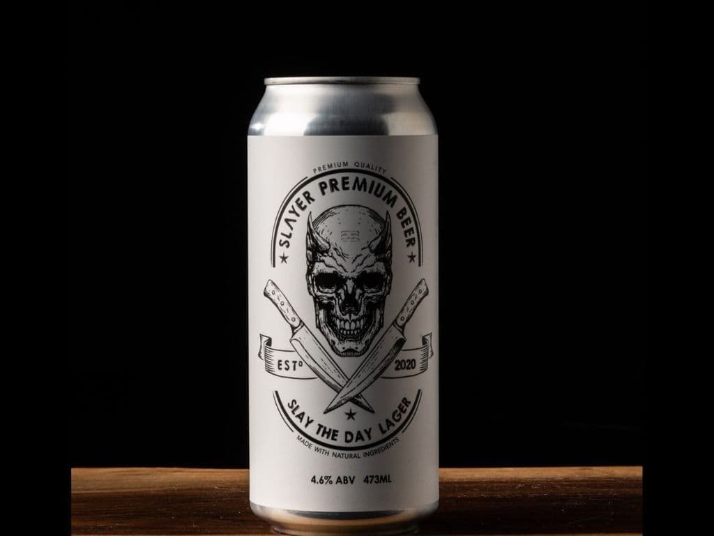 Slay the Day Lager, 4.6% ABV, 473 ML
