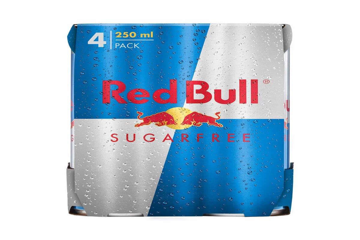 Red Bull Sugar free 4 Pack (250ml 4 pack) (40 Cal)