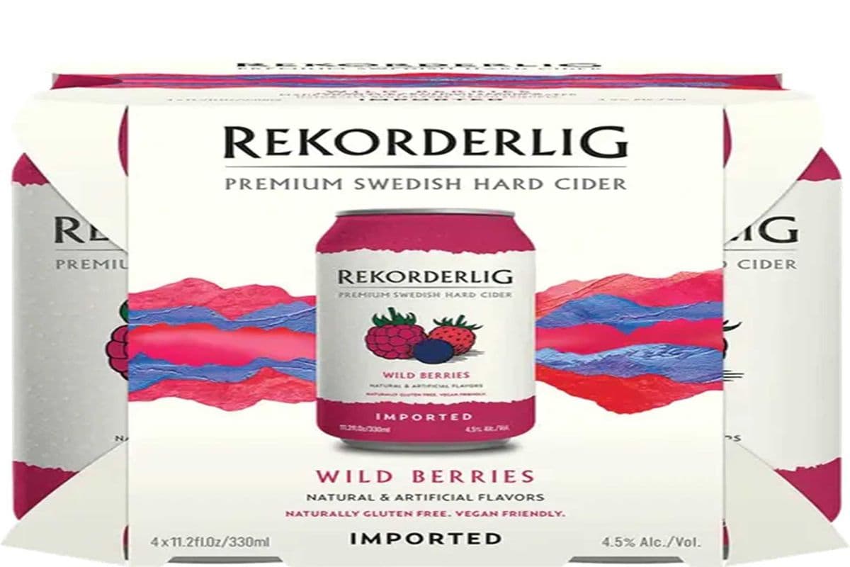 REKORDERLIG WILD BERRY CIDER 4 CANS (4 x 355 ML)