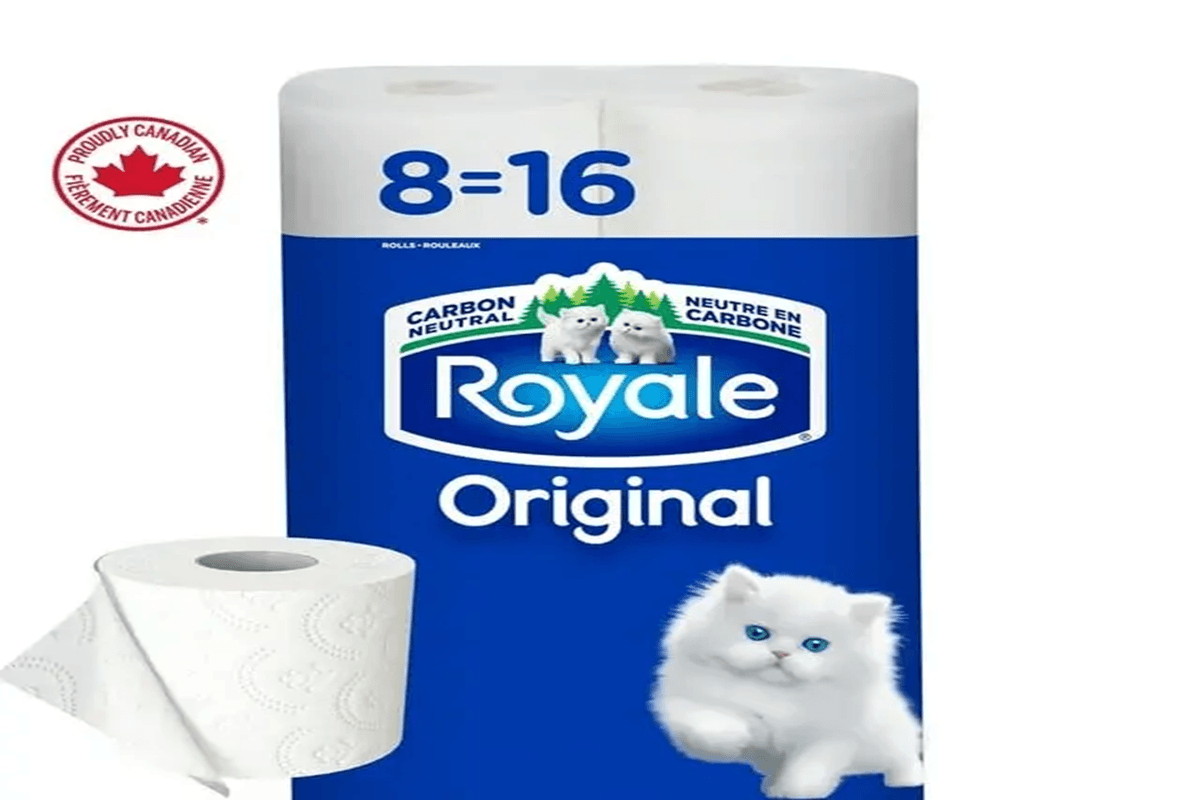 Royale Original, Two Ply Toilet Paper, Eight Equal 16 Bathroom Tissue Rolls - 242 Toilet Paper Sheets Per Roll